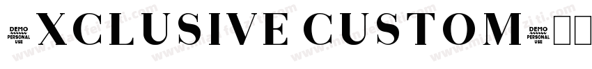 Exclusive custom字体转换